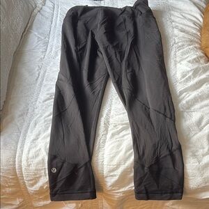Size 8 black lululemon running tights